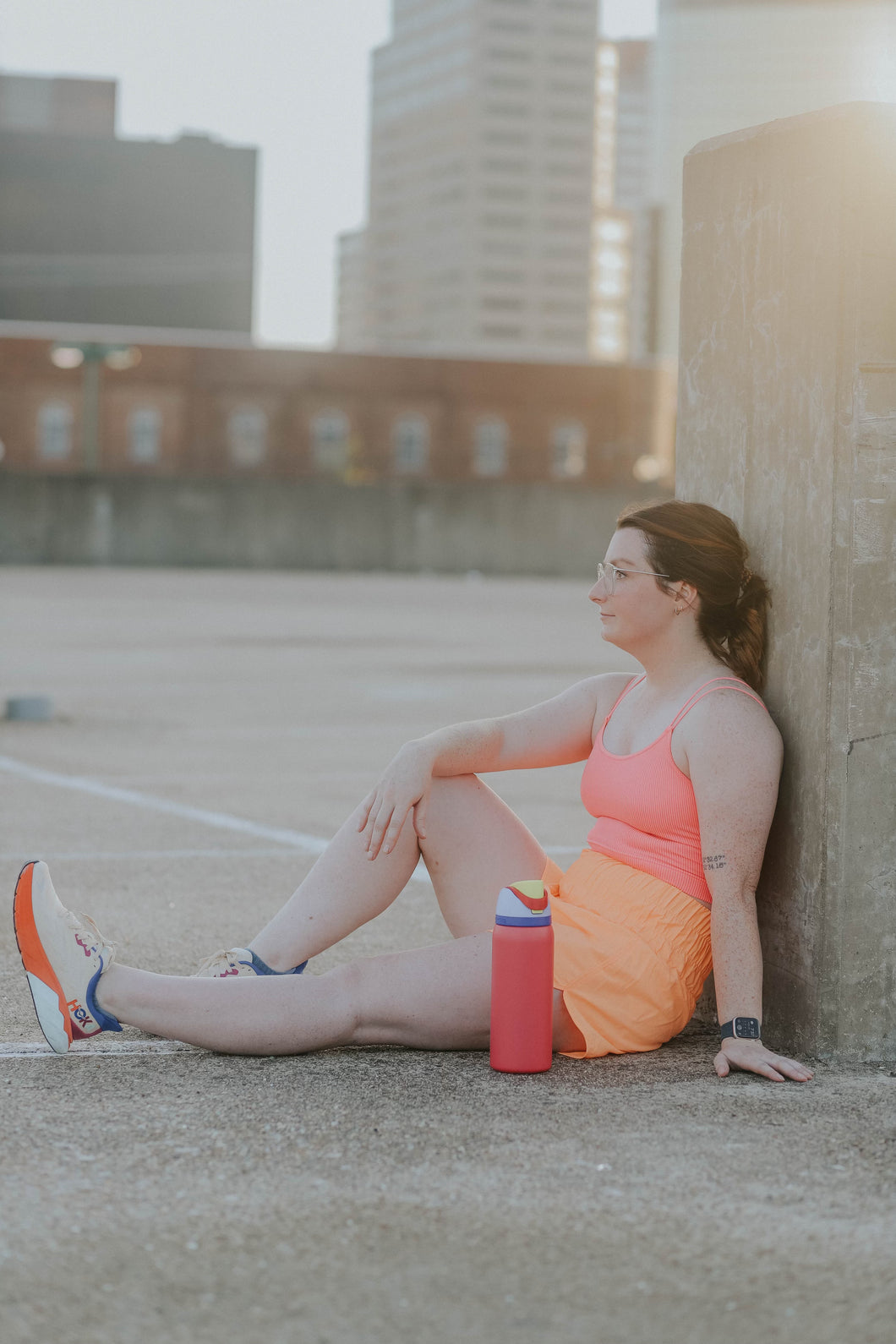 CREAMSICLE RUNNING SHORTS