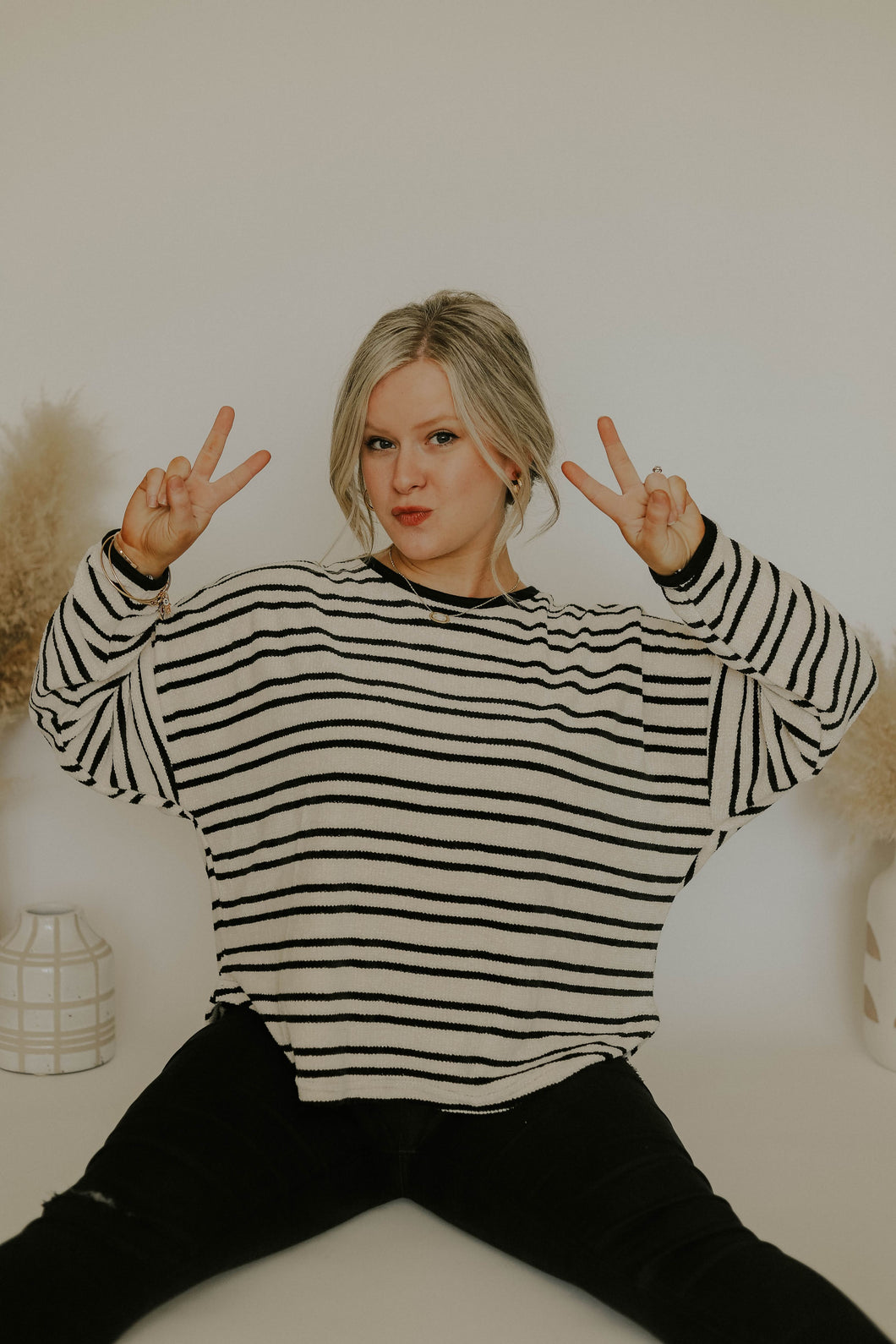 KEEP IT BASIC STRIPED TOP